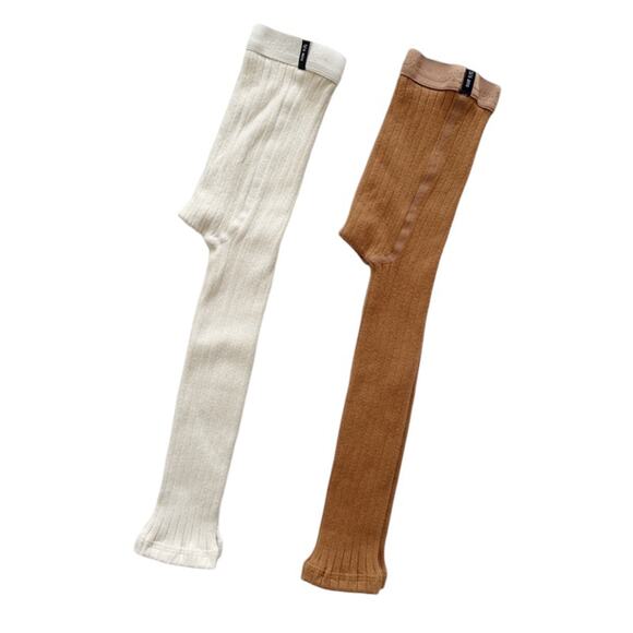NWOT Collegien Footless Ribbed Tights Bundle Size 5/6 - Picture 1 of 7